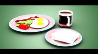 Stylized Egg Breakfast