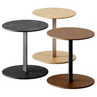 Serra Low Round Wooden Coffee Table by Viccarbe
