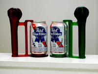 Beer Holder with Bone Handle