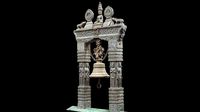 Traditional carved Bell with 3 LOD - Nepal Heritage