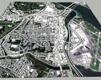 Cityscape Crystal and Pentagon city