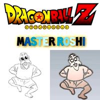 Amazing Dragon Ball Character Master Roshi Cookie Cutter Decor