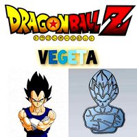 Amazing Dragon Ball Character Vegeta Cookie Cutter Decoration