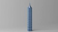 Cartoon Shanghai Jin Mao Tower 1