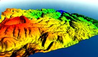 DEM Volcano land high resolution