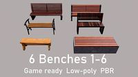 6 Benches 1-6