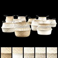 Seagrass belly baskets
