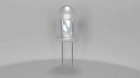 Best Led 3d model in white fon light