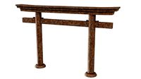 Torii stone gate usa type