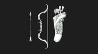 Archer Bow 08 Snow Hunter - Quiver Fantasy Weaponry