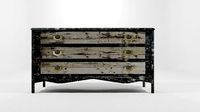 Mueble viejo de madera