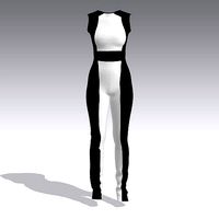 Black White jumpsuit