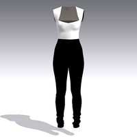 Black White jumpsuit