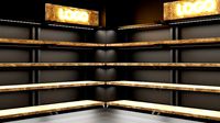 Rustica Shop Shelf Side set of 4