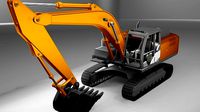 HITACHI 250 LCH ZAXIS 3D MODEL