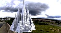 Palace eastern fantasy Exotique 2 tall  3D model