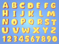 Cartoon Alphabet - Balloon