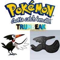 Amazing Pokemon Trumbeak Cookie Cutter Stamp Cake Decorating
