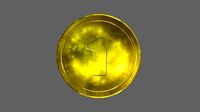 Coin Number 1 - Moeda Low Poly