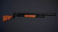 Winchester M1897 PBR Low-Poly Game Ready