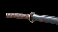 Katana PBR textured and Game Ready