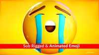 Sob Animated Emoji Reaction