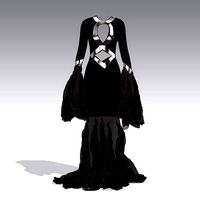 dress ruffled black