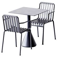 Palissade Cone Table S65 and Palissade Armchair by Hay