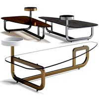 AMIRAL Triangular coffee table by Giorgetti