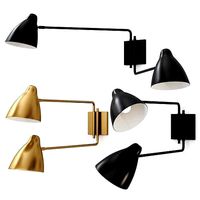 DEUCE BLACK DOUBLE WALL SCONCE