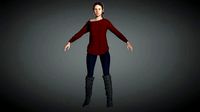 AAA Realistic Female Character 01