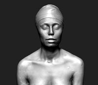 Girl Head 3d Scan