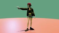 Mid Poly Matilda 3D Character Model