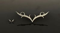 Jewelry horn shaped mini set printable S23