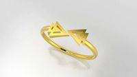 Jewelry triangle casual ring printable S19