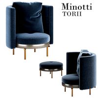 Torii armchair by Minotti