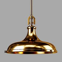 Rutherford 1 Light 18 inch Satin Brass Pendant Ceiling Light
