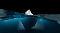 Ocean model with an ice berg