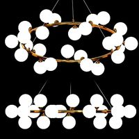 Glass shell ball pendant chamdelier