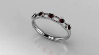 Chain shaped ruby ring printable R56