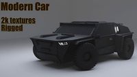 Modern car SCFI rigged