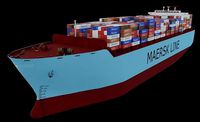 Maersk container ship 300m