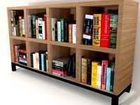 Bookshelf with books