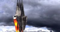 Medieval castle hellscape 2