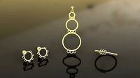 Gold round set printable S32