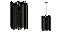 suspended light atlantis chain black