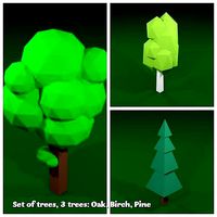 Cartoon trees pack