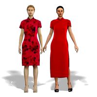 Chinese cheongsam     Japanese and Korean clothing