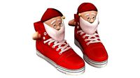 Ankle Sneakers with Santa