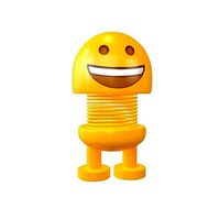 Car Spring Expression Decoration Toys Grinning Face v1 001